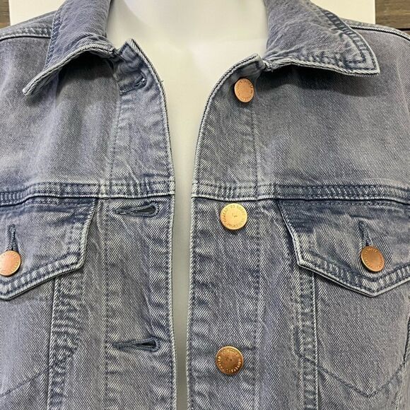 NWT-Universal Thread Purple Denim Jean Jacket with Defects and Home Embroidery-S - Picture 6 of 15